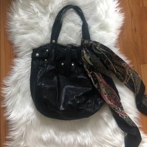 Lucky Brand Black Leather Purse